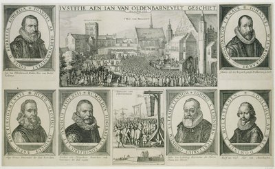 La decapitazione di Johan van Oldenbarnevelt, 1619 da Claes Jansz Visscher